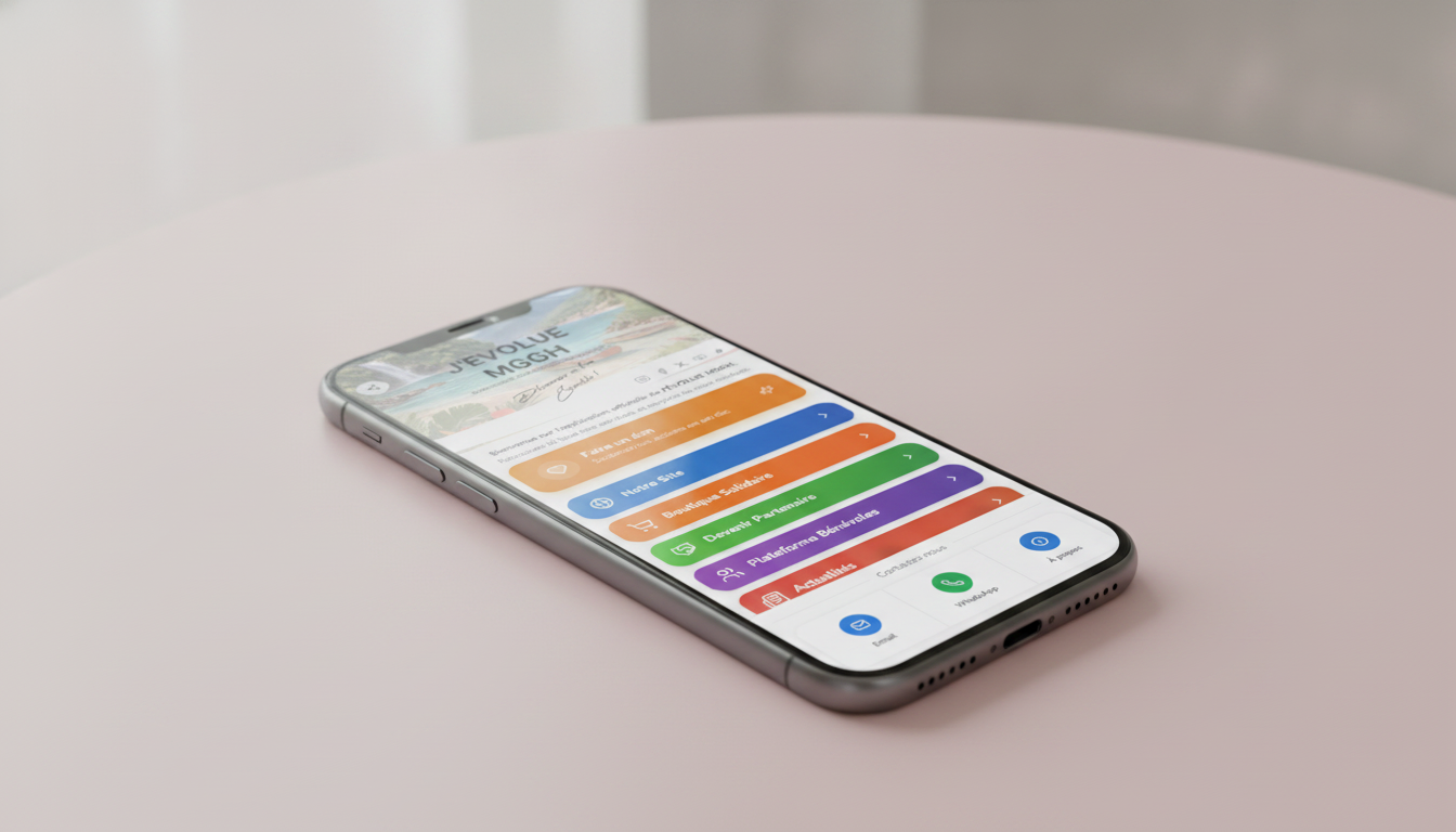 Application web mobile J'EVOLUE MGGH